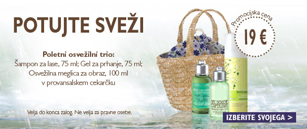 POLETNI OSVEŽILNI TRIO L'OCCITANE ZA SAMO 19 €
